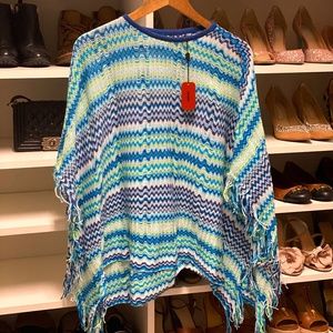 Missoni | Multi-Color Zig-Zag Poncho (NWT)